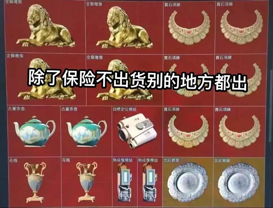 暗区突围值钱物品排行游戏截图