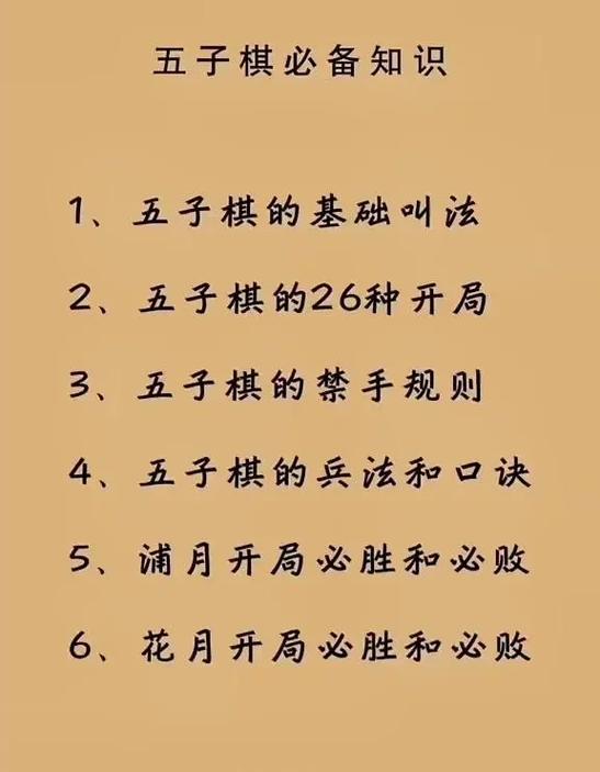 五子棋的玩法和规则
