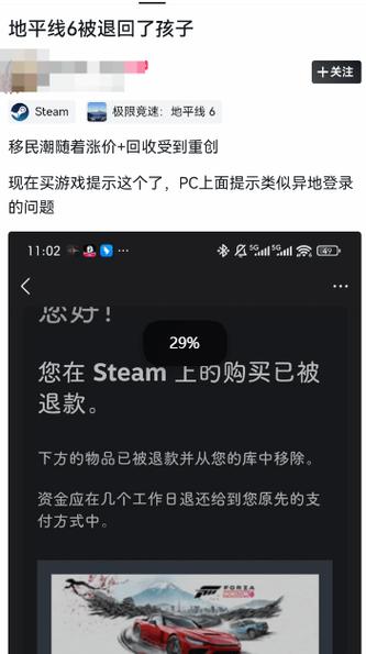 steam退款频繁