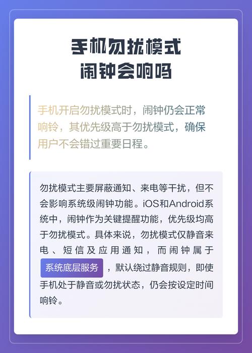 勿扰模式闹钟会响吗安卓