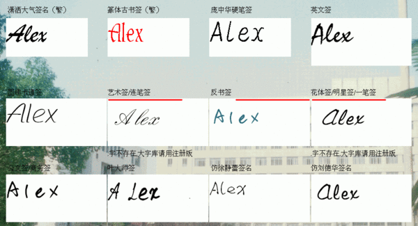 alex英文名的人