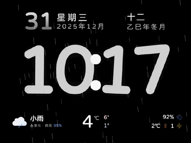 时钟天气预报缩略图