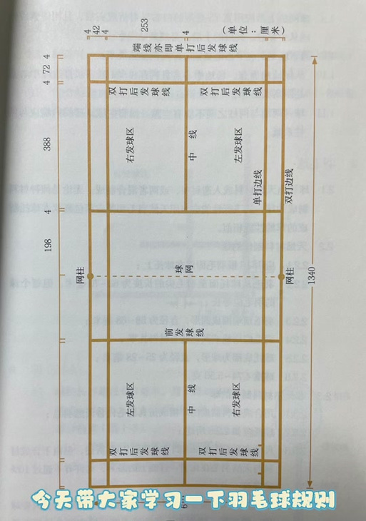 羽毛球单双打边界线截图