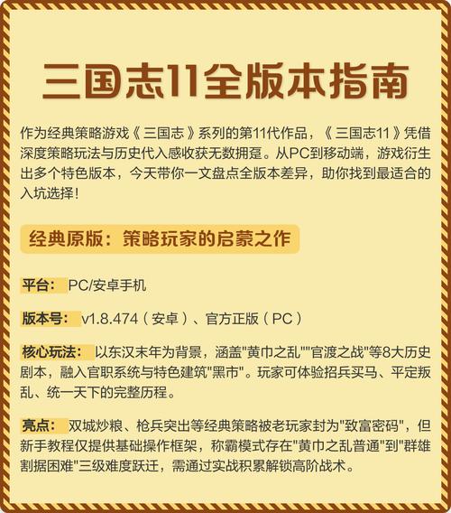 三国志14版本区别缩略图