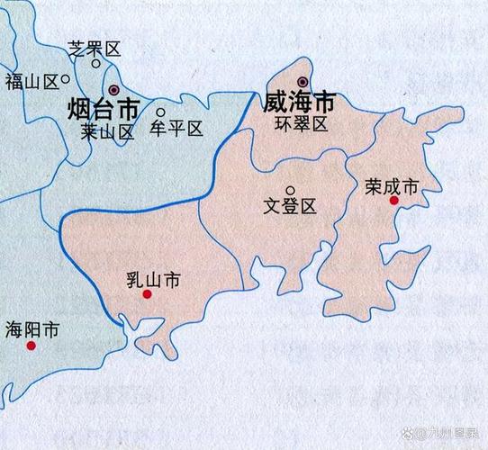 威海地图区域划分全图高清版