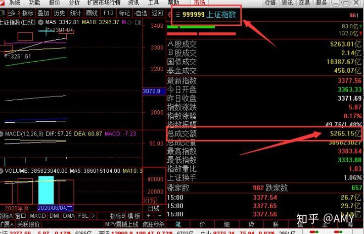 股票成交量参数设置