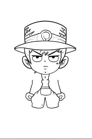 火柴人承太郎简笔画