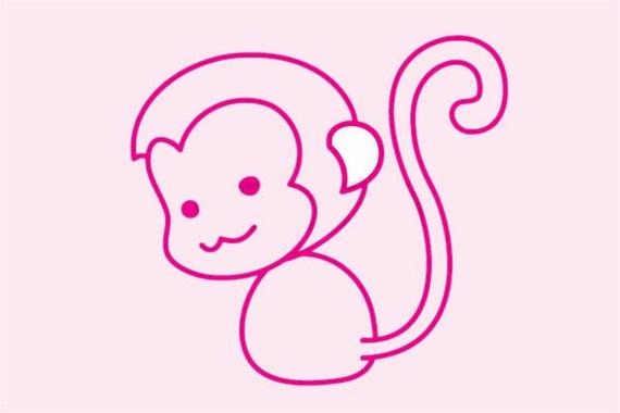 猴子简笔画qq红包识别