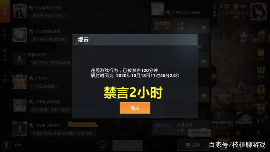 吃鸡被禁言一年羡慕提前解开