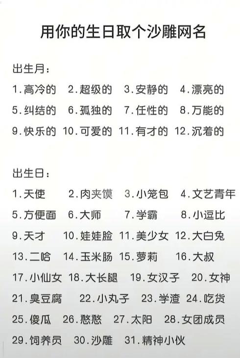 侏儒逗比名字大全缩略图