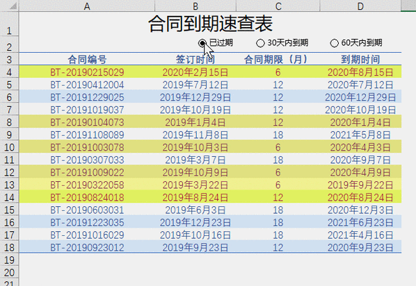 怎么设置日期到期提醒