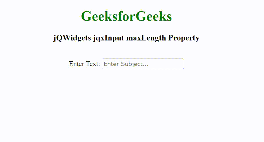 input maxlength