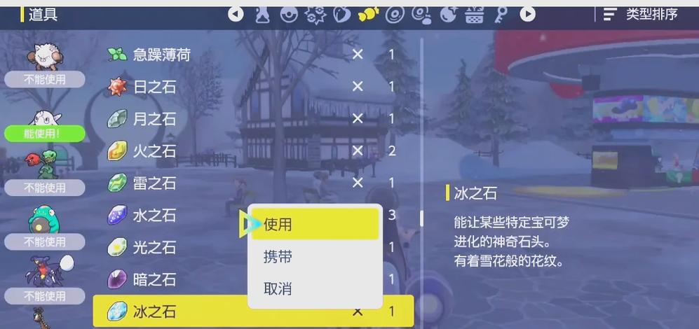 宝可梦朱紫冰之石的介绍