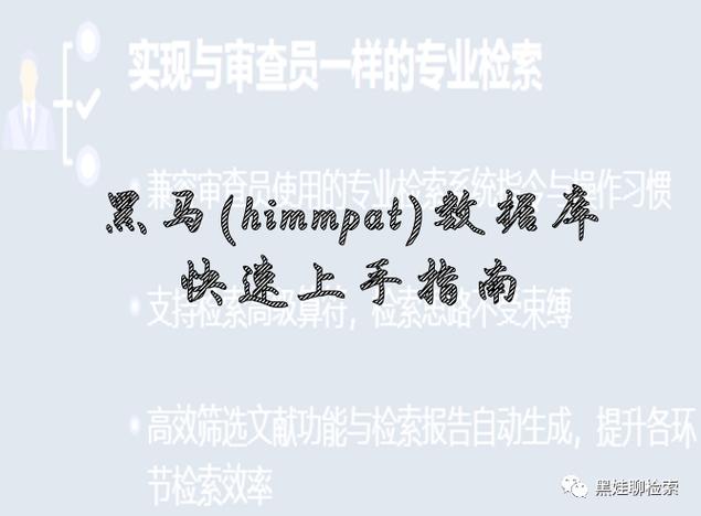 黑马专利数据库himmpat