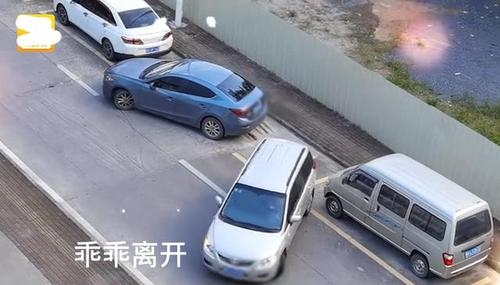 倒车过程中撞了抢车位的车