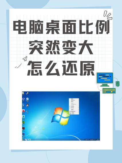 桌面显示特别大怎么办