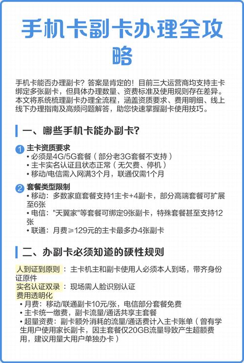电话卡怎么办副卡