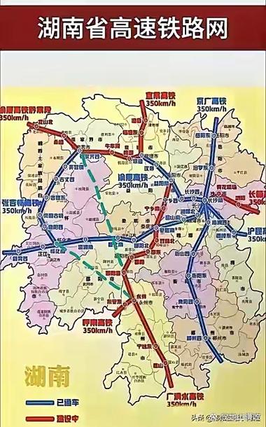 湖南高铁网络地图