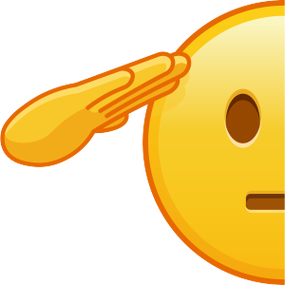 打敬礼表情的步骤