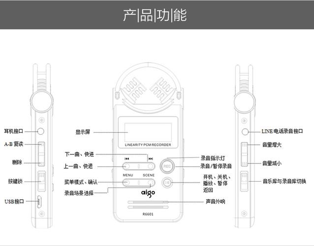 aigo录音笔使用说明图解