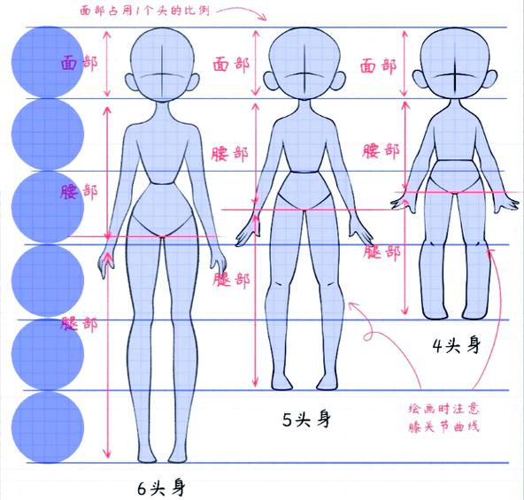 1～7级头怎么画