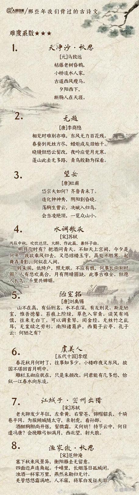 高中公认三篇最难背的文言文