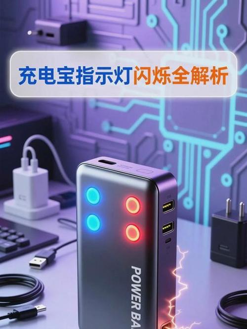 小米充电宝四个灯一直闪怎么回事