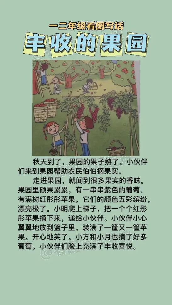 果园丰收的景象怎么写