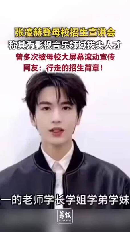 张凌赫登母校招生宣讲会