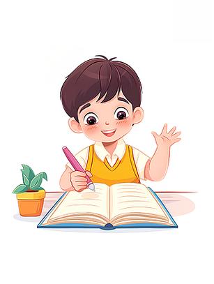 看书漫画图片