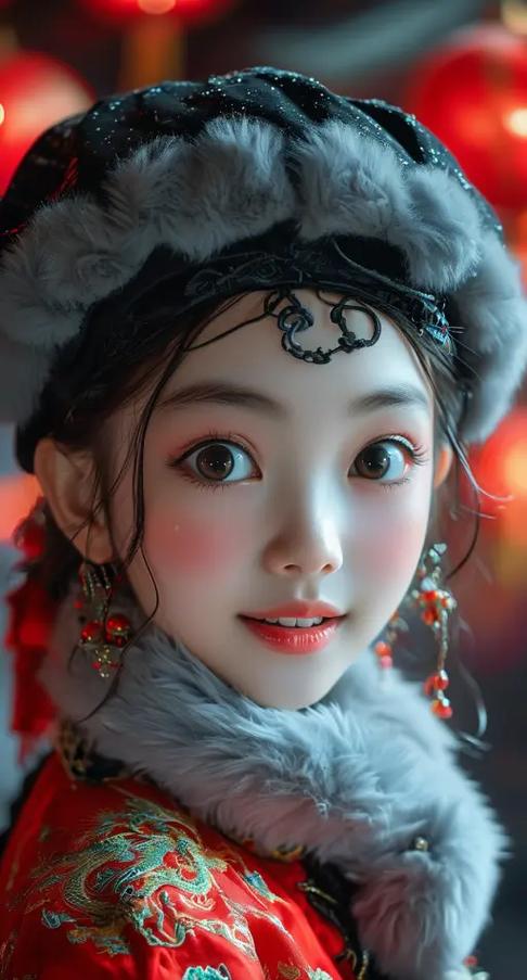 纸壁美女
