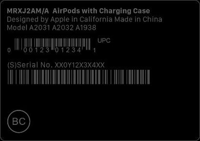 airpods耳机序列号查询缩略图