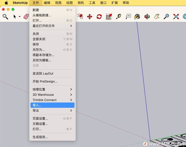 sketchup导入cad看不到