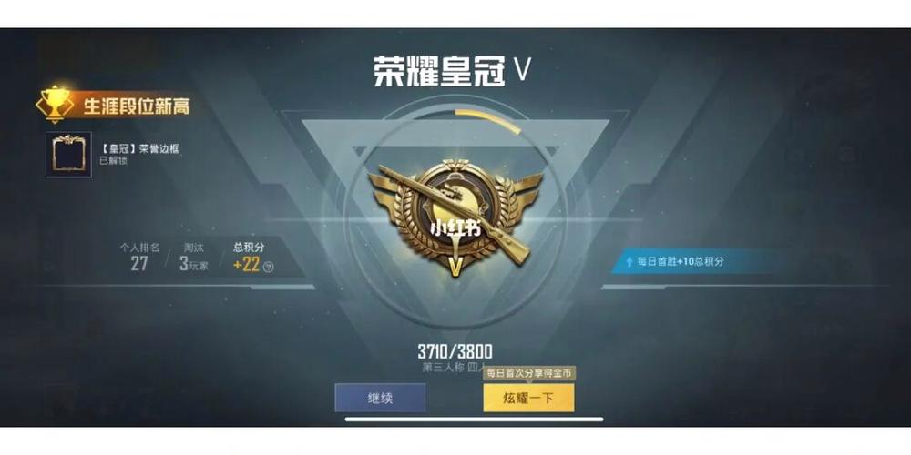 和平精英皇冠属于什么水平