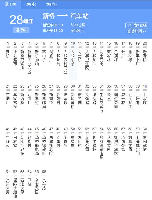 泰州公交车路线查询