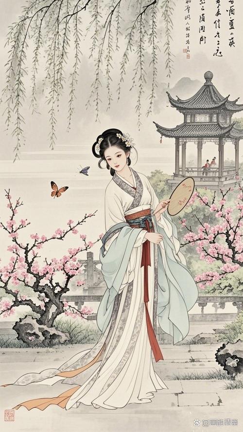仕女脸颊左画法最简单最漂亮图片截图