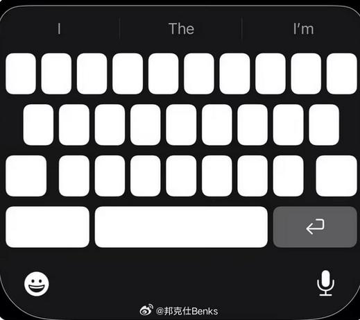 苹果键盘怎么在屏幕中间