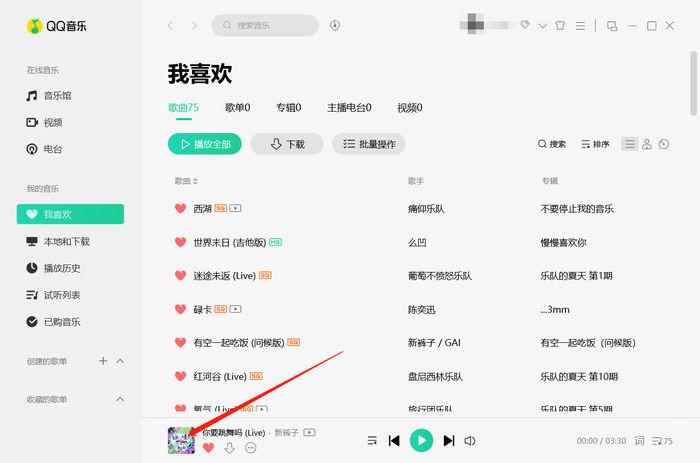 qq音乐歌词如何显示