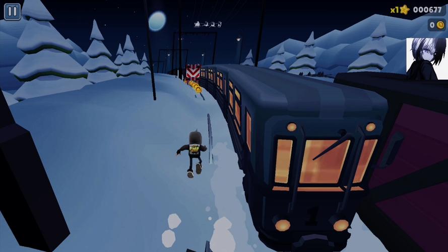 地铁跑酷雪地(中文菜单)