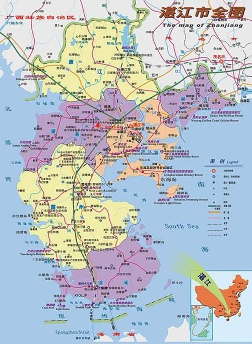 广东湛江市地图