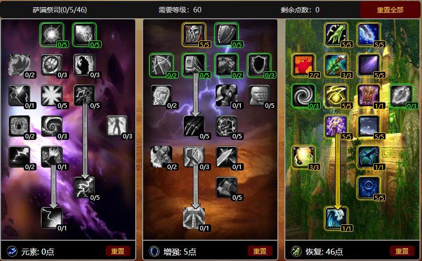 怀旧服萨满治疗手法