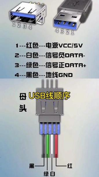 鼠标线怎么接红白蓝绿