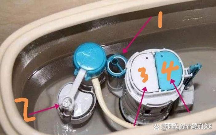 马桶按了冲水以后水一直流怎么修