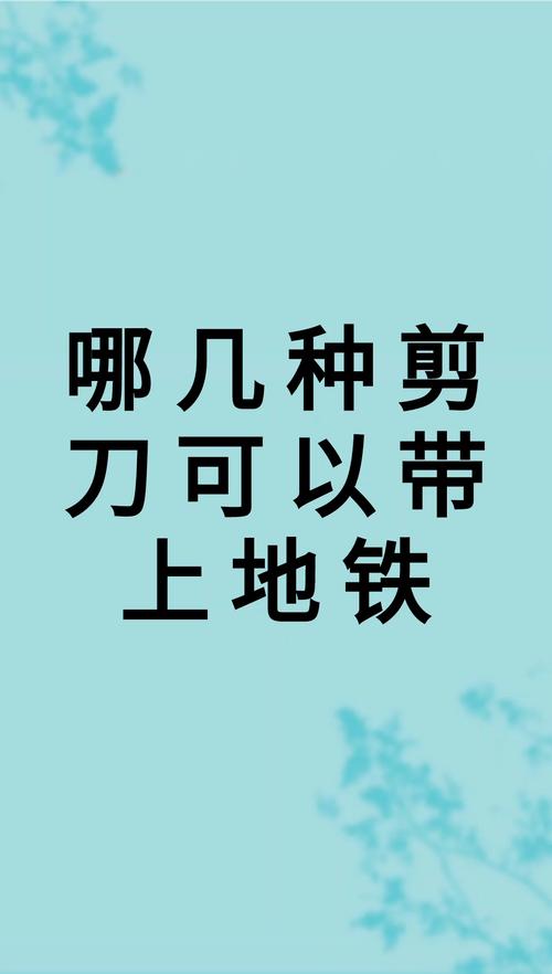 哪几种剪刀可以带上地铁