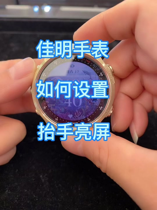 佳明怎么设置抬手亮屏缩略图