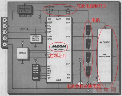 笔记本电池接线图
