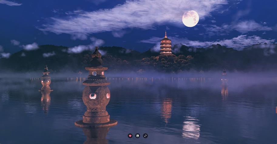 烟雨江湖杭州三潭印月缩略图