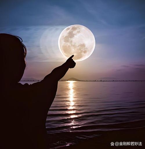 手指月亮图片