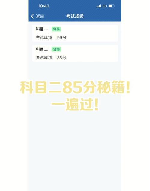科一模拟85分左右能过吗