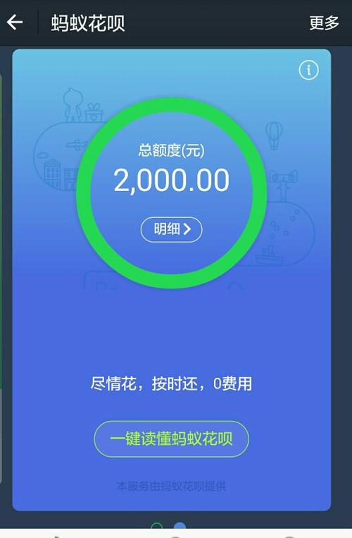 花呗给个人付2000行吗